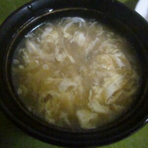 卵と白菜の中華スープ